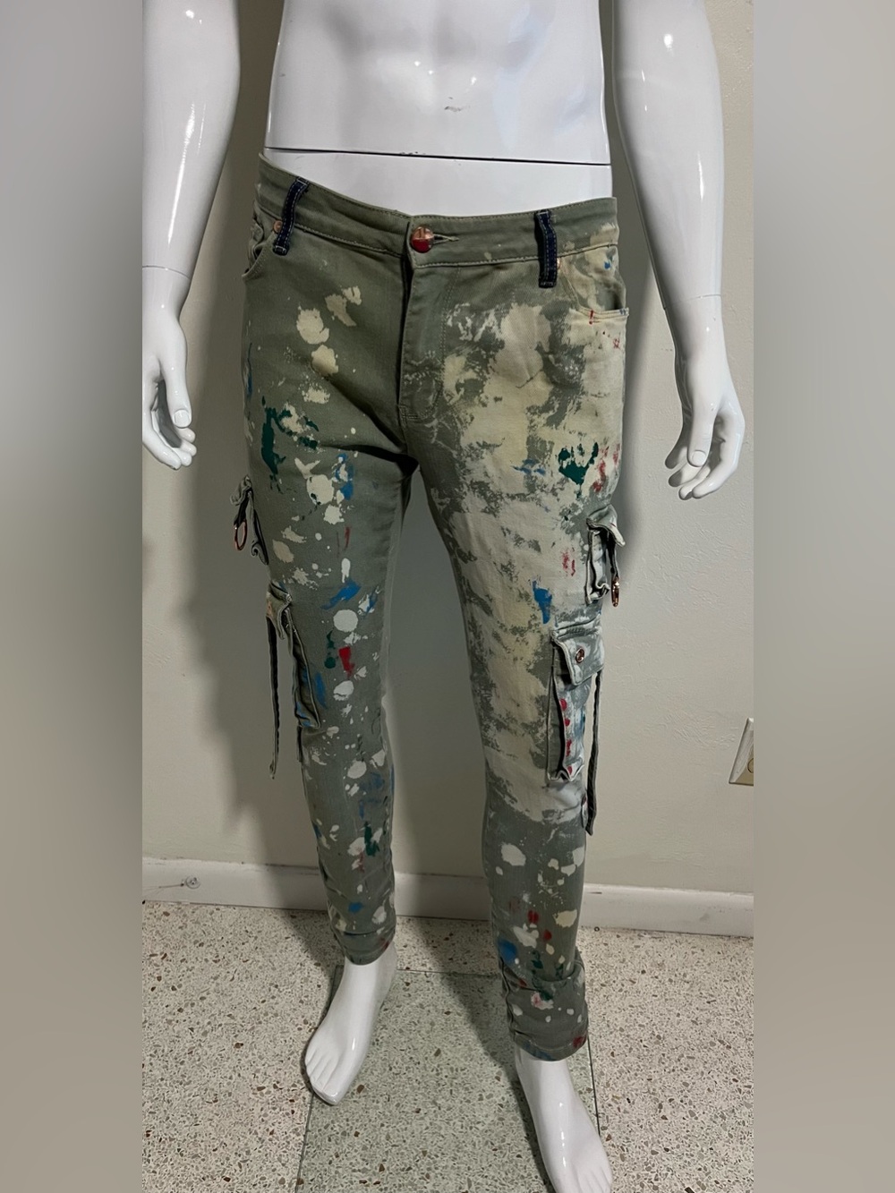 Pheelings cargo denim pants size 34.